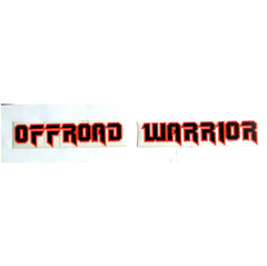 OFFROAD WARRIOR - 720mm Banner Sticker