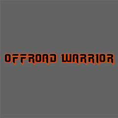 OFFROAD WARRIOR - 720mm Banner Sticker