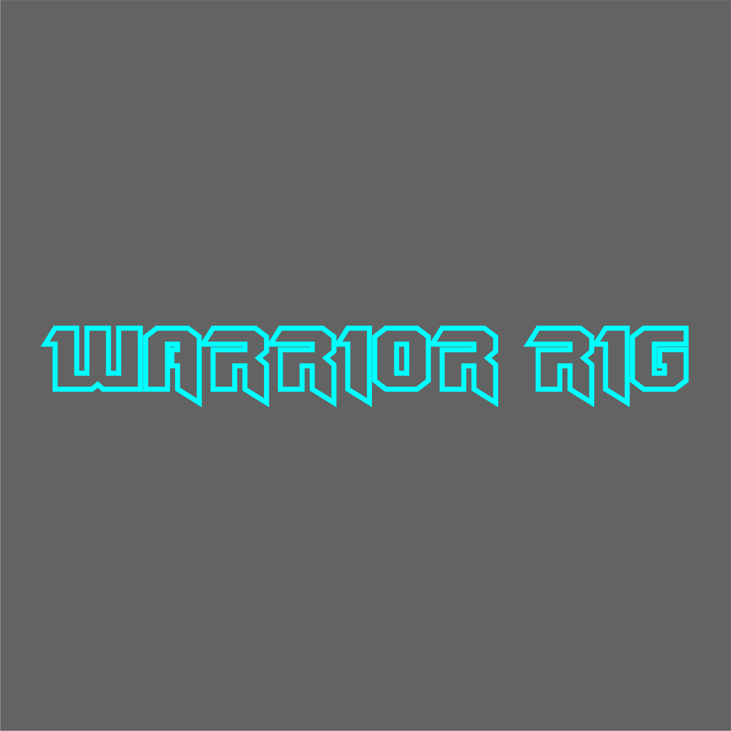 WARRIOR RIG - 200mm Window stickers