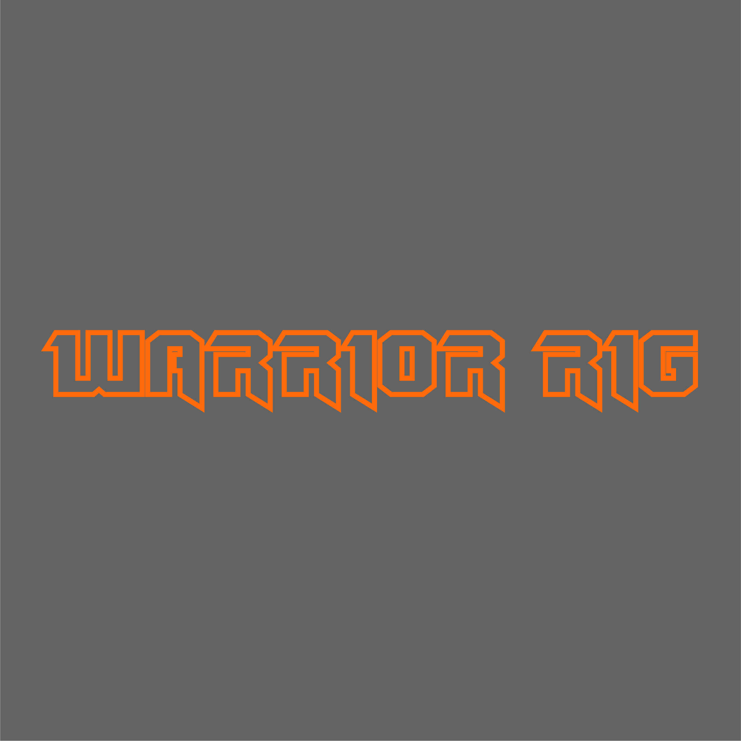 WARRIOR RIG - 200mm Window stickers