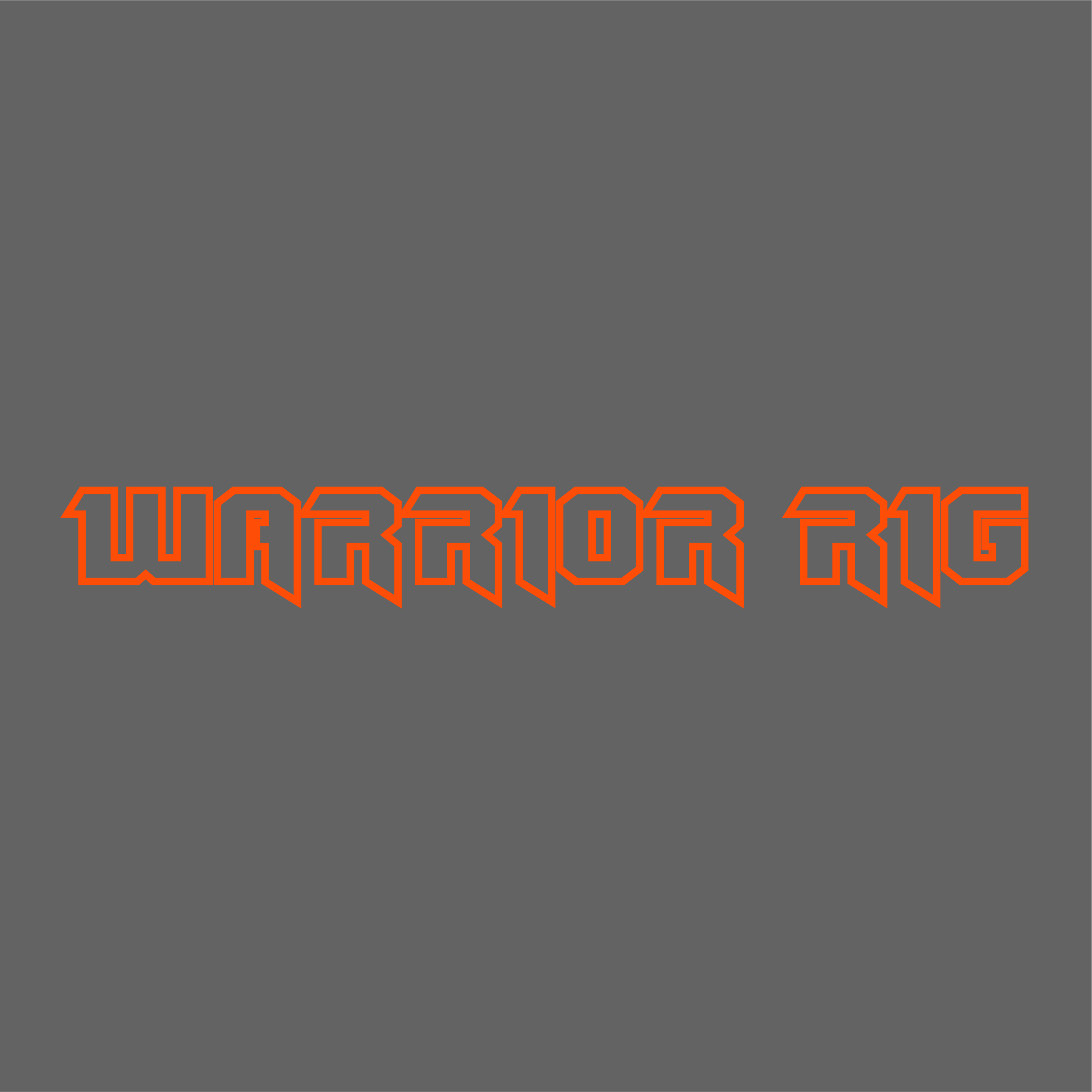 WARRIOR RIG - 200mm Window stickers