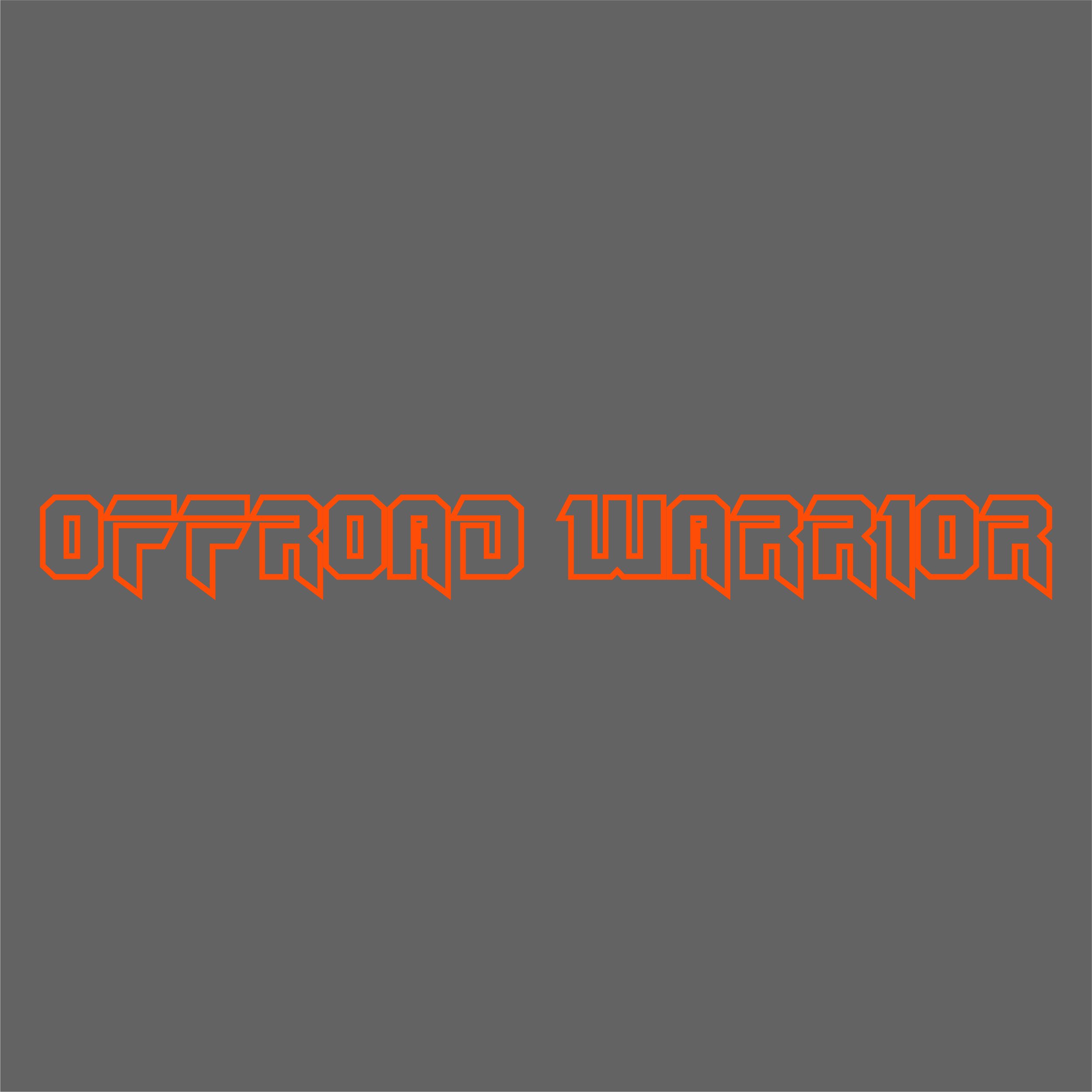 Offroad Warrior - 200mm Window sticker