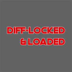 DIFF-LOCKED & LOADED - 150mm Window sticker
